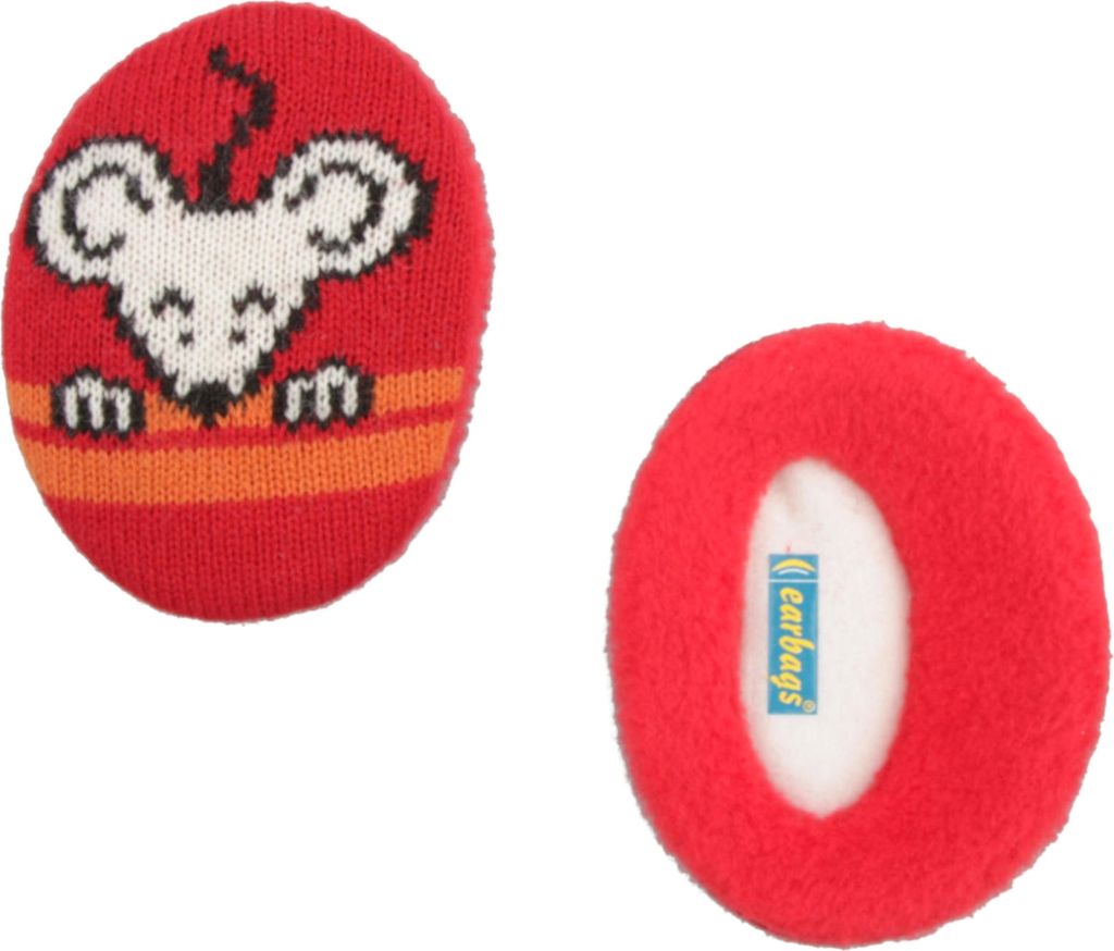(( earbags | FASHION Ohrenwärmer , Strickmaus Rot, M Produktbild 