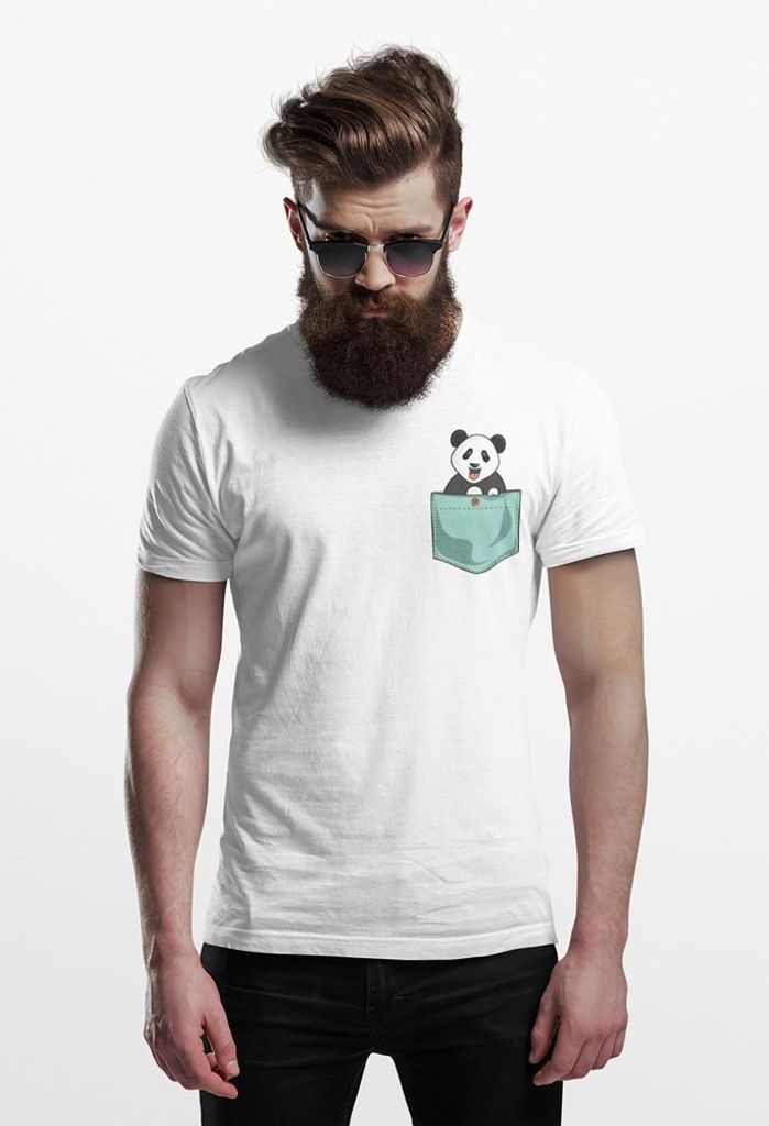 D&B Uni Polo PO00024 Panda Pocket Weiß-Größe 2XL