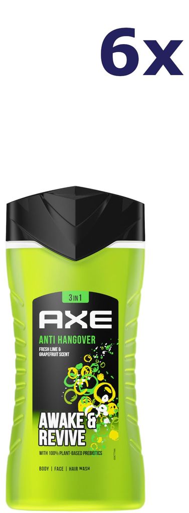 6x Axe douchegel 250ml Anti Hangover Produktbild 