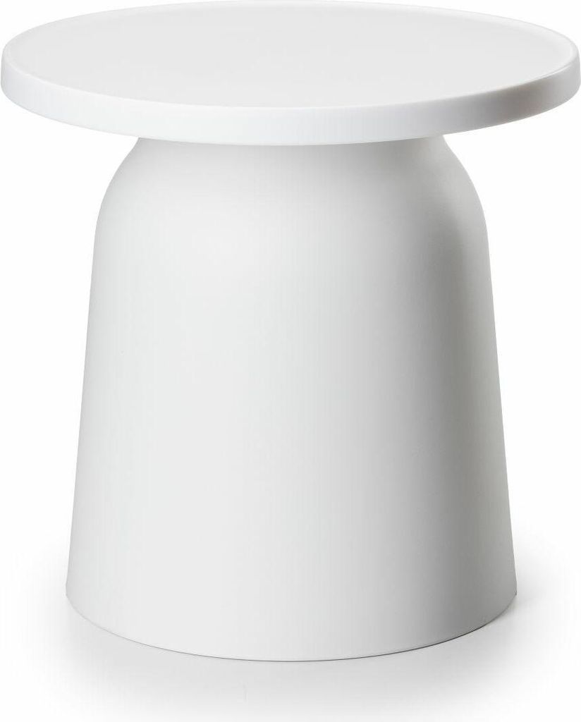 HowHomely | Couchtisch - OTTO1 - Weiß - Minimalistisches Design - Wetterfest und funktional - Wohnzimmertisch