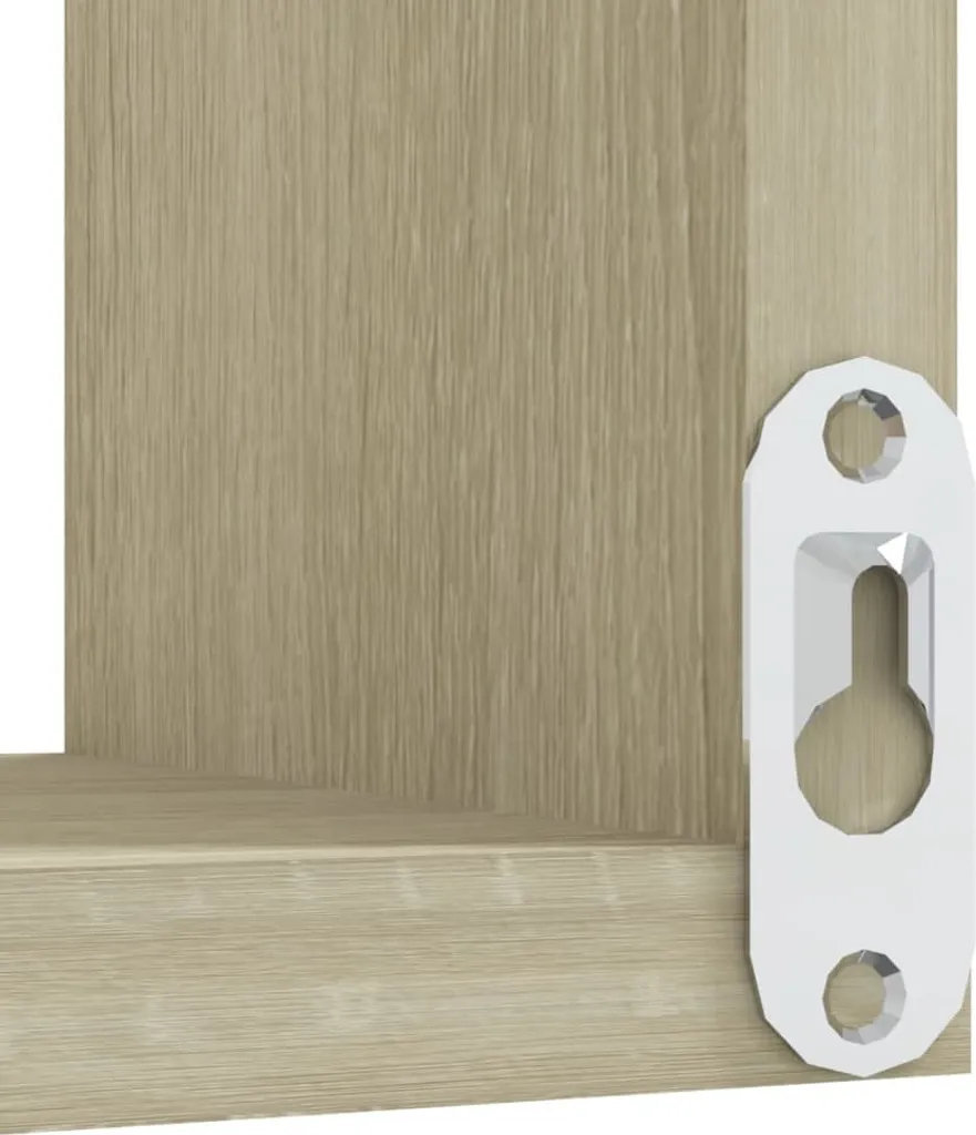 Étagères d'angle en bois Chêne Sonoma 40 cm lot de 2 The Living Store - 8