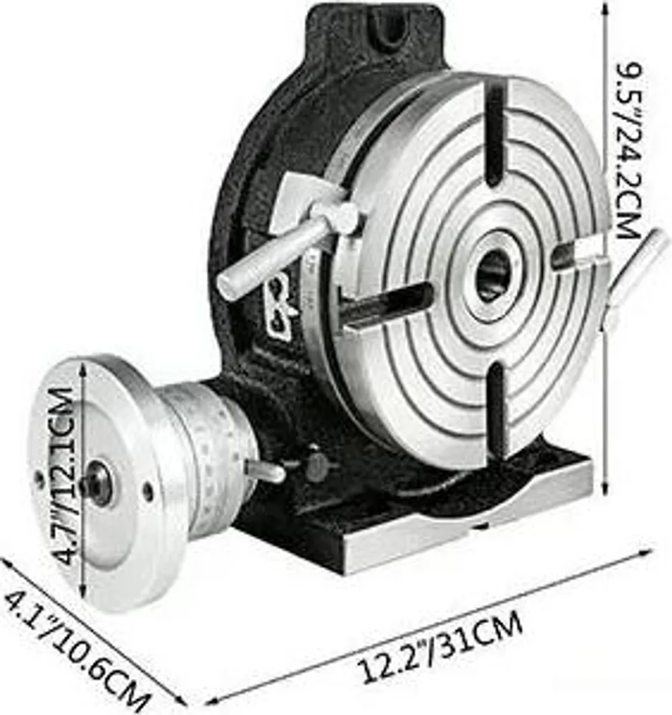 Plateau diviseur rotatif vertical et horizontal pour fraiseuse - 2