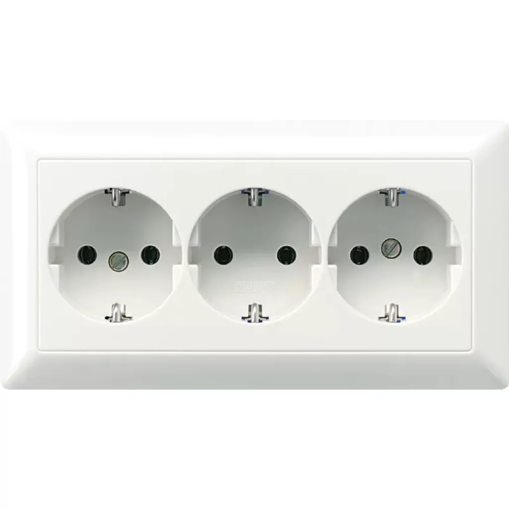Jung AS 523 WW Prise de courant CEE 7/3 Schuko blanc alpin AS523WW