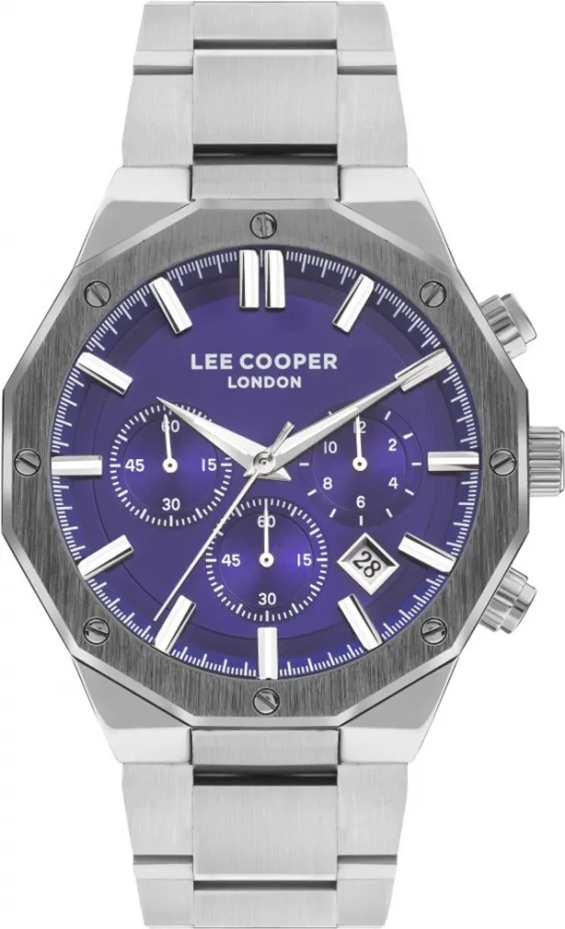 Montre Lee Cooper LC07807.390 Boîtier Acier Bleu Marine et Bracelet Mode