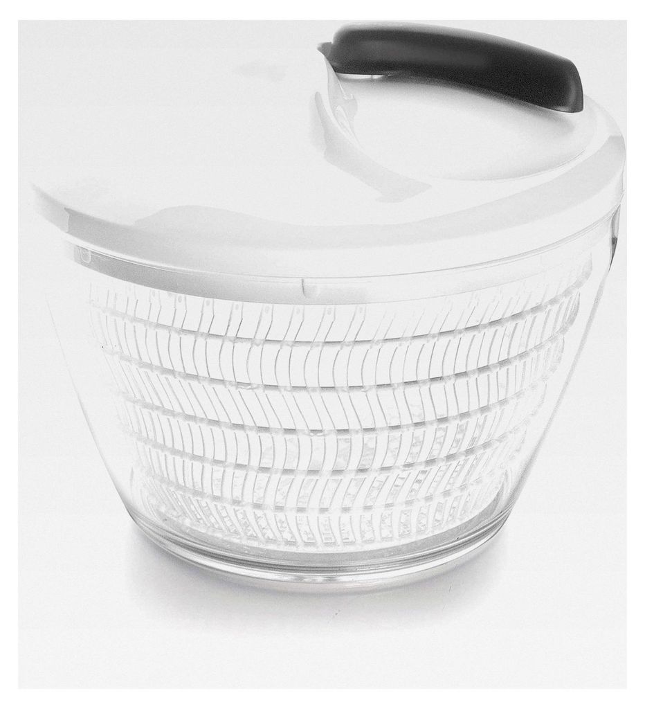 MINI Hochgeschwindigkeitszentrifuge, EasySpeed System, 3 Teile: Abtropfer, Gitter, Schüssel, 100% BPA-frei, Ø 19 x 16 cm, Weiß