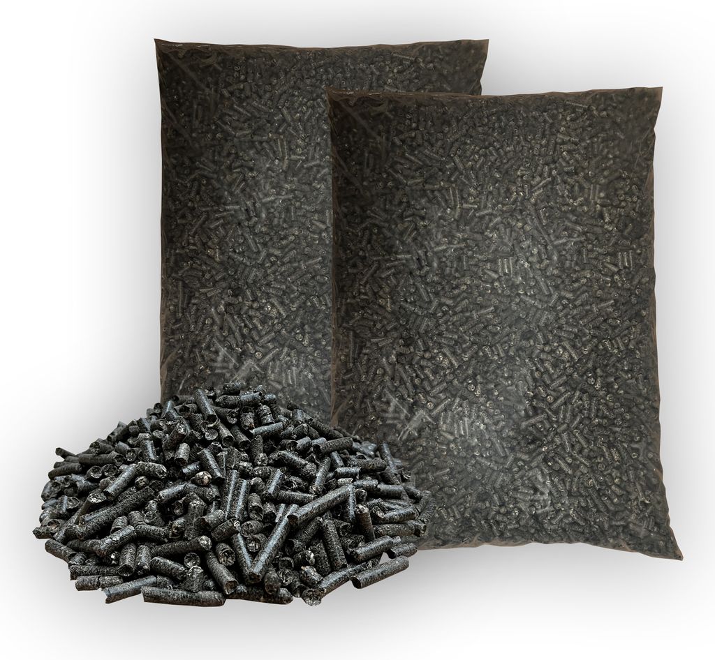 PINI Sonnenblumenschalen Pellets 30 kg Durchmesser 8 mm Heizpellets Einstreupellets (Alternative für Holzpellets)