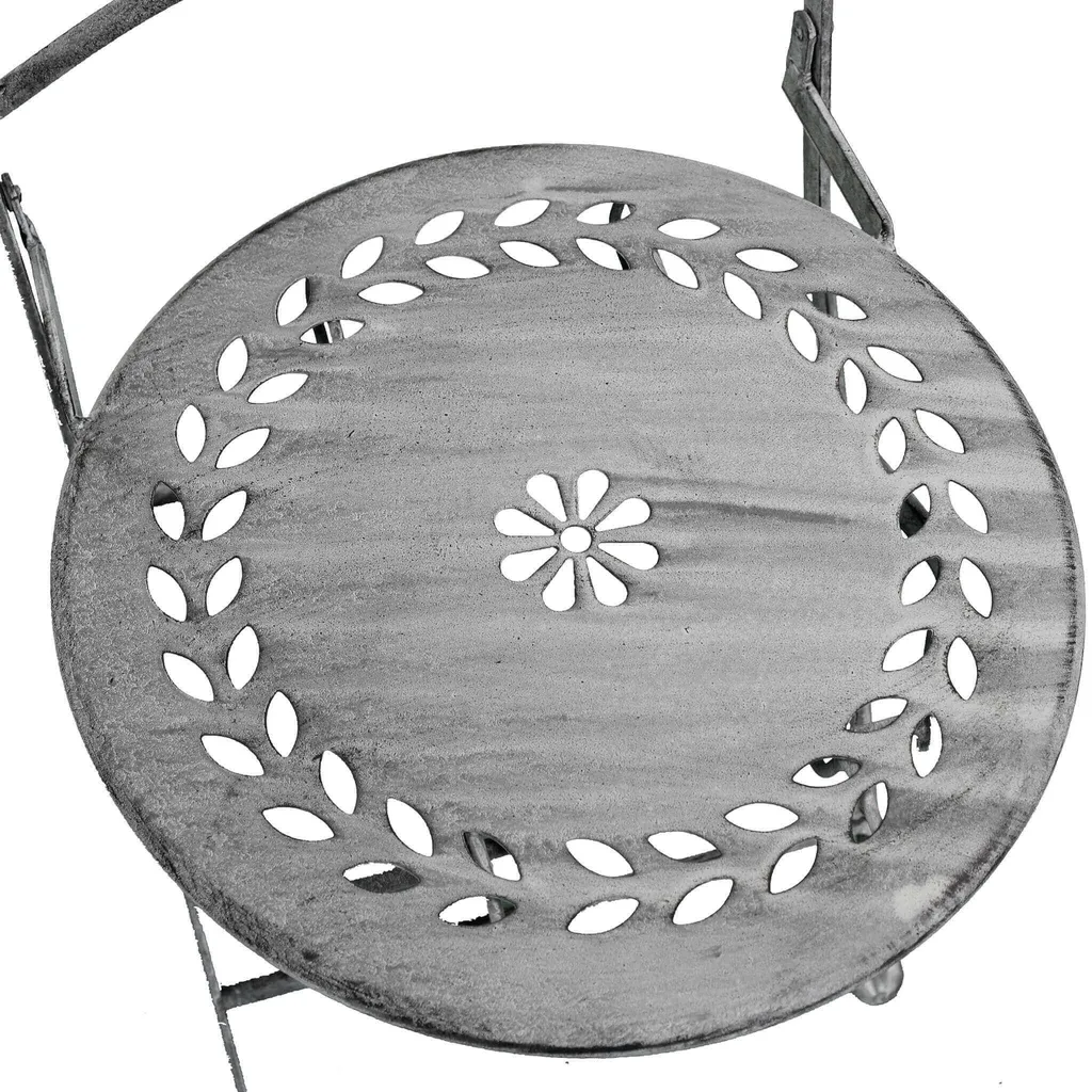 Ensemble table et chaises d'extérieur Giuliana en acier traité époxy - 3