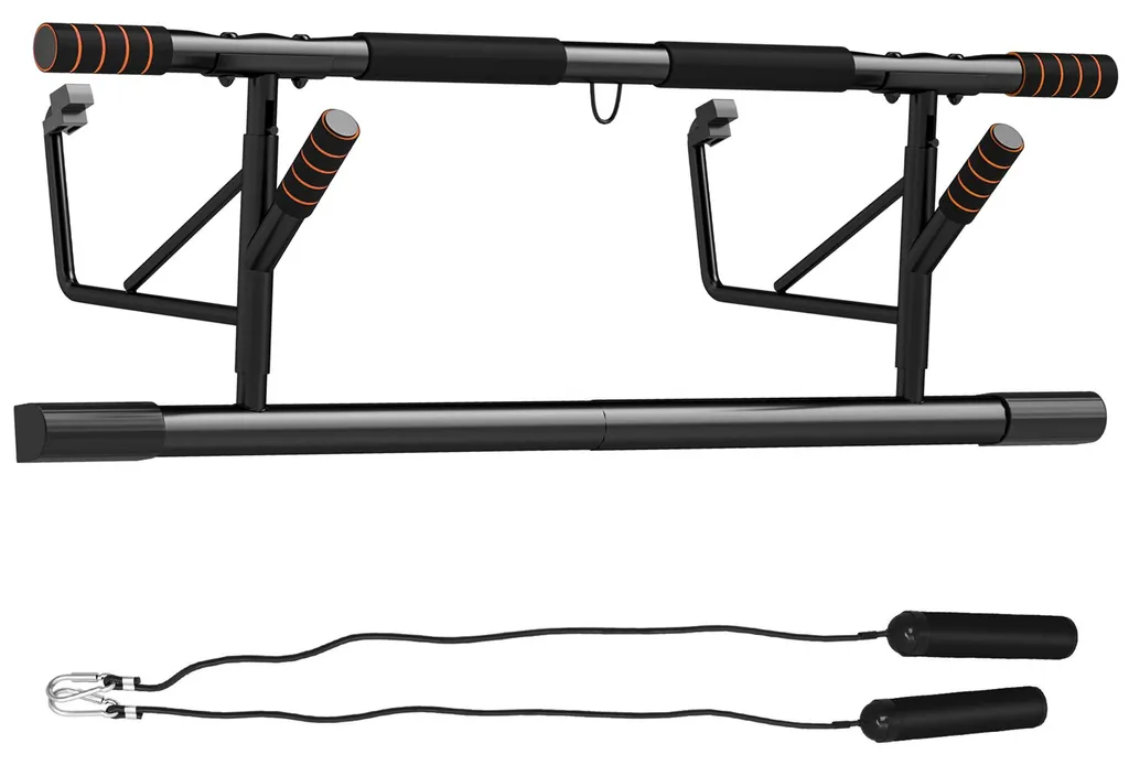 Barre de traction sans perçage avec bandes pour sport maison efficace