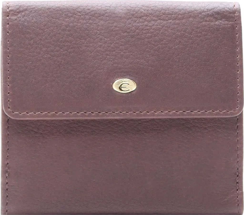 Esquire Peru Portefeuille en Cuir de Vachette Marron avec Rangements CB