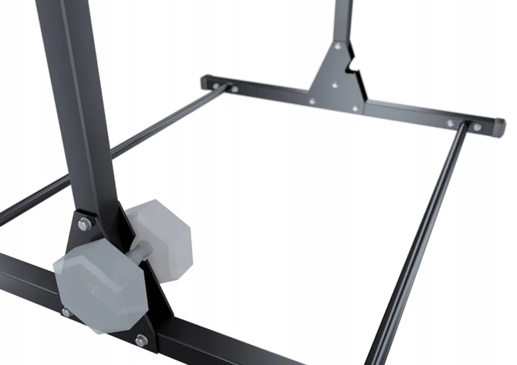 Barre de traction fixe et station de dips pour musculation complète à domicile