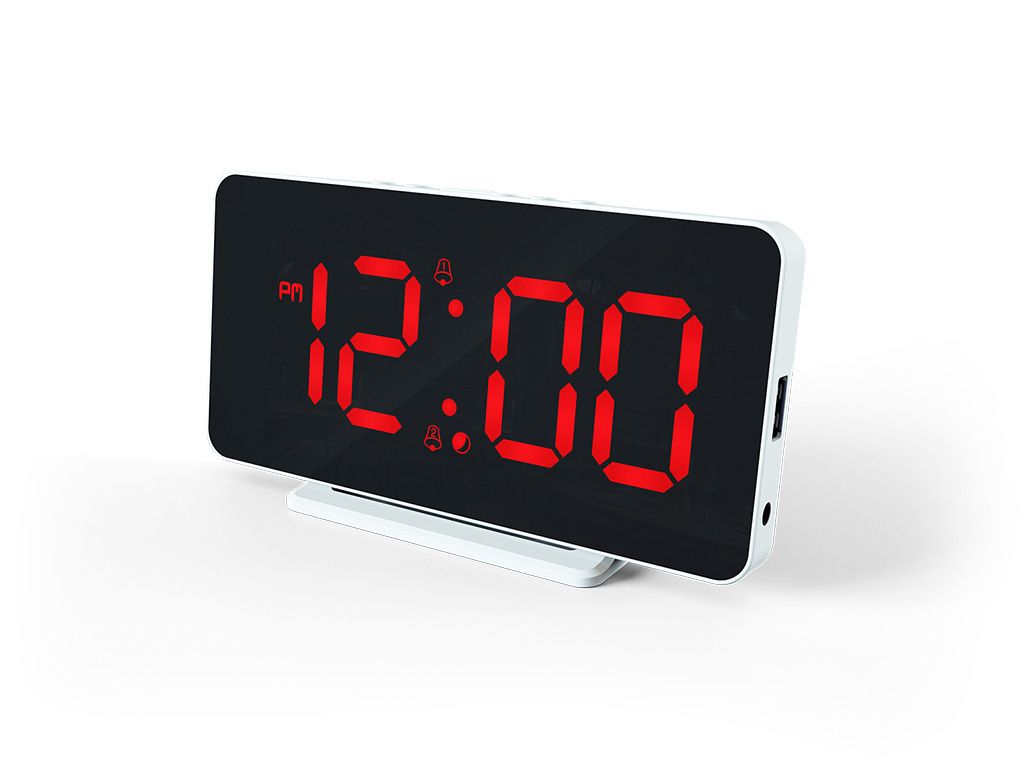 Snooze und LED Display ROXX Radiowecker Uhrenradio Wecker mit Sleep Timer 