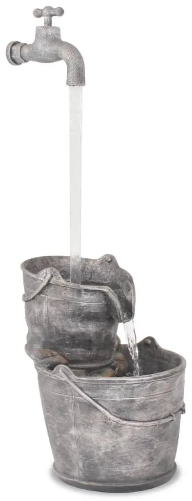 Jeu d'eau rustique en polyrésine vidaXL : Fontaine robuste pour balcon