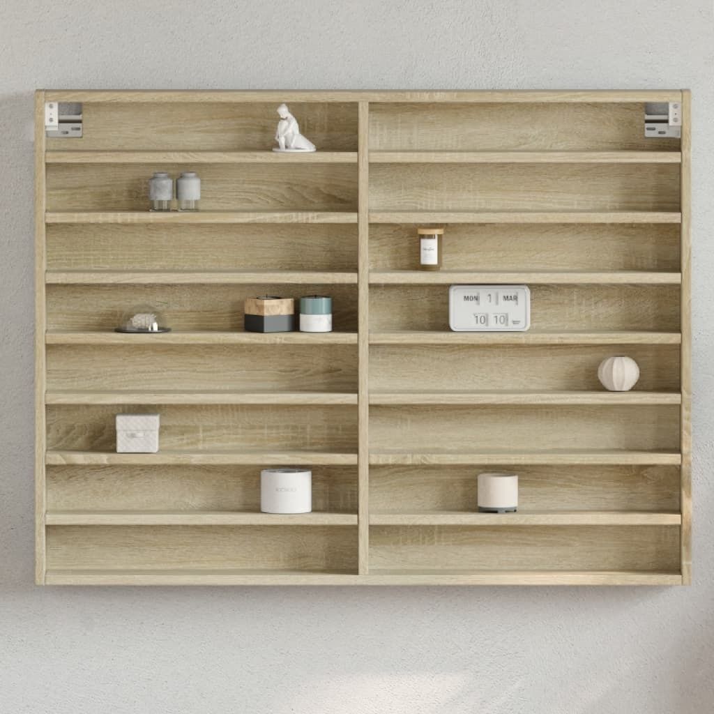 Maison Exclusive - Vitrinenschrank Sonoma-Eiche 100x8,5x75 cm Holzwerkstoff