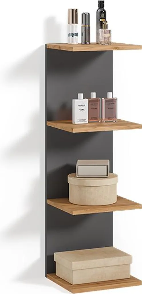 Étagère murale Livinity Vesuvio Anthracite 30x95cm Modèle 59002 Design