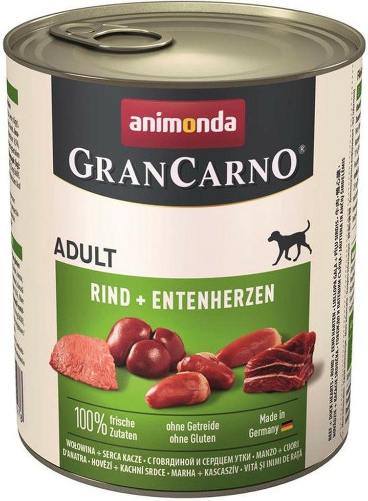 ANIMONDA GranCarno Adult Beef and duck hearts - Nassfutter Produktbild 