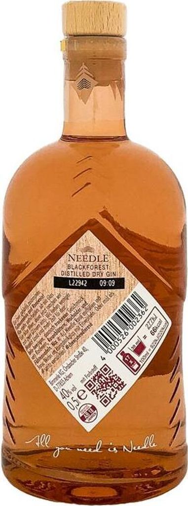 Needle Rose Gin 500ml 40% Vol.