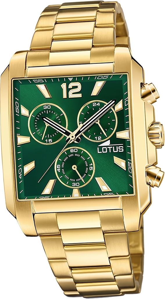 Lotus Edelstahl Herren Uhr Armbanduhr gold Elegant Classic D2UL18853/3