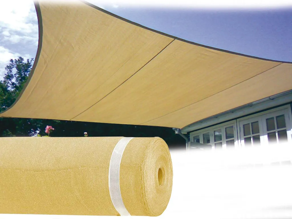 Filet d'intimité beige pour clôture 50m - Brise-vue balcon Capri 200cm