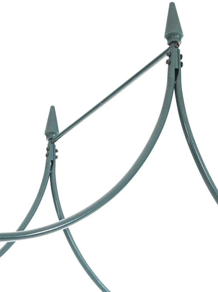 Arche à Roses CLP Arcs de 60 cm en Fer Vert avec Poids Élevé Robuste - 4