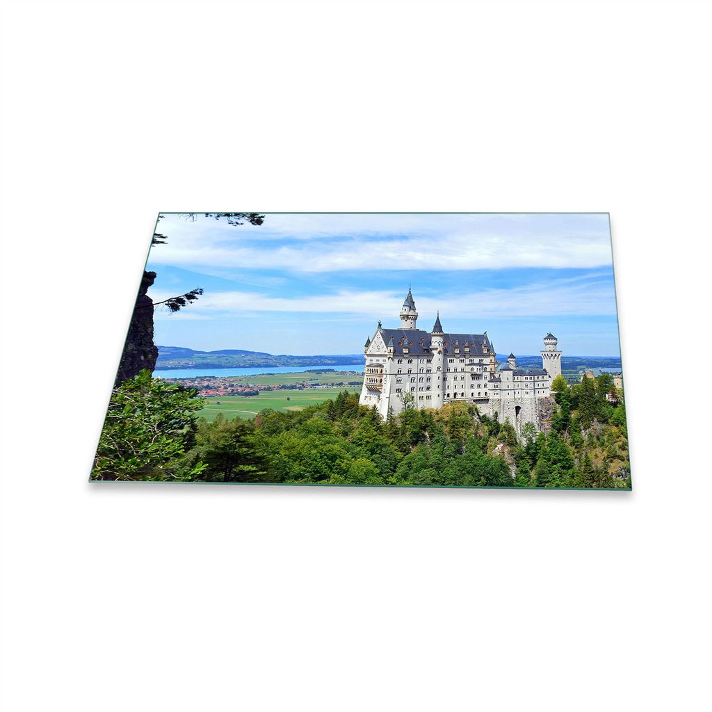 Herdabdeckplatte Glaskeramik 1 Teilig 80x52 Natur Grün Abdeckung Glas Spritzschutz