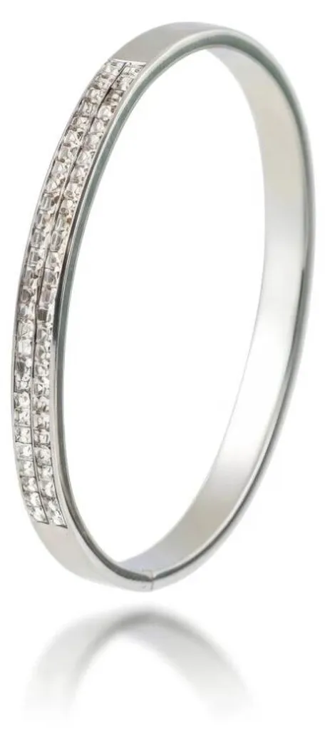 Bracelet solide anti-ternissement EWB250397S - Cristaux sertis durables