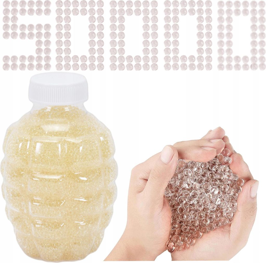 Lolex | Gelkugeln Für Pistolen - 7-8 Mm - 50000 Stück - Wasserperlen - Orbeez