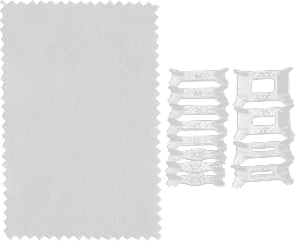 12 Stück lose Schmuckringgrößenverkleinerer, transparente Fingerringgrößenverkleinerer