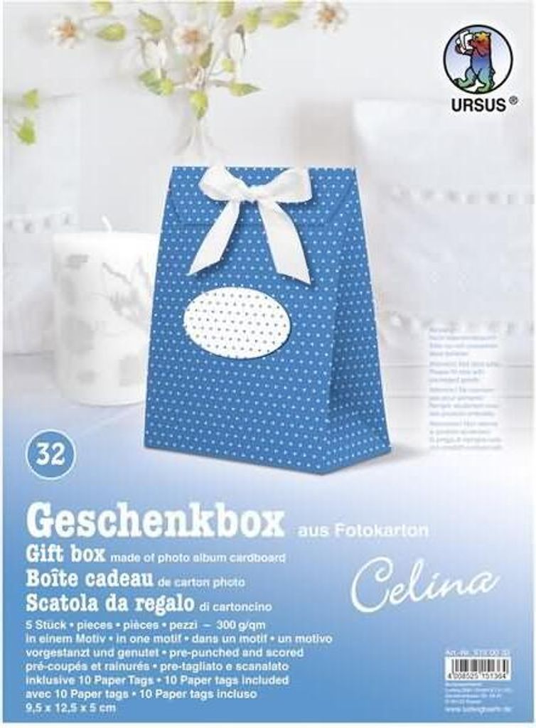 Geschenkbox Celina 9,5x12,5x5cm VE=5 Stück Motiv: 32