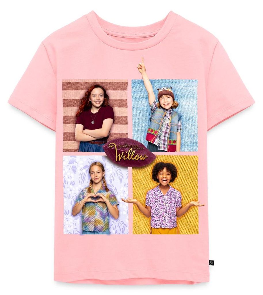 Spreadshirt Ein Mädchen Namens Willow Willow & Ihre Freunde Kinder Premium T-Shirt, 110/116 (4 Jahre), Rosa
