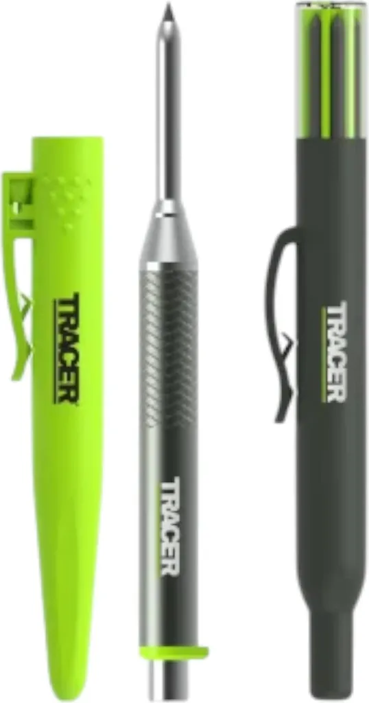 Crayon de menuisier pour trous profonds aluminium et kit de recharges