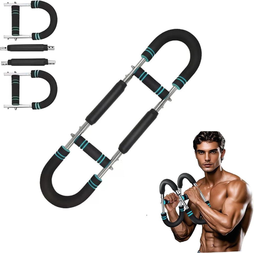 Tragbarer Unterarmtrainer, Arm und Handmuskeltrainer, U förmige Dreharmtrainer, verstellbare Brustvergrößerer und Kraft-Fitnessgeräte für den ...