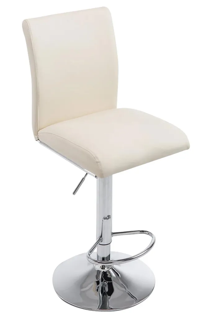 CLP Sgabello da Bar Cologne Crema: Comfort Girevole per Cucina e Bancone