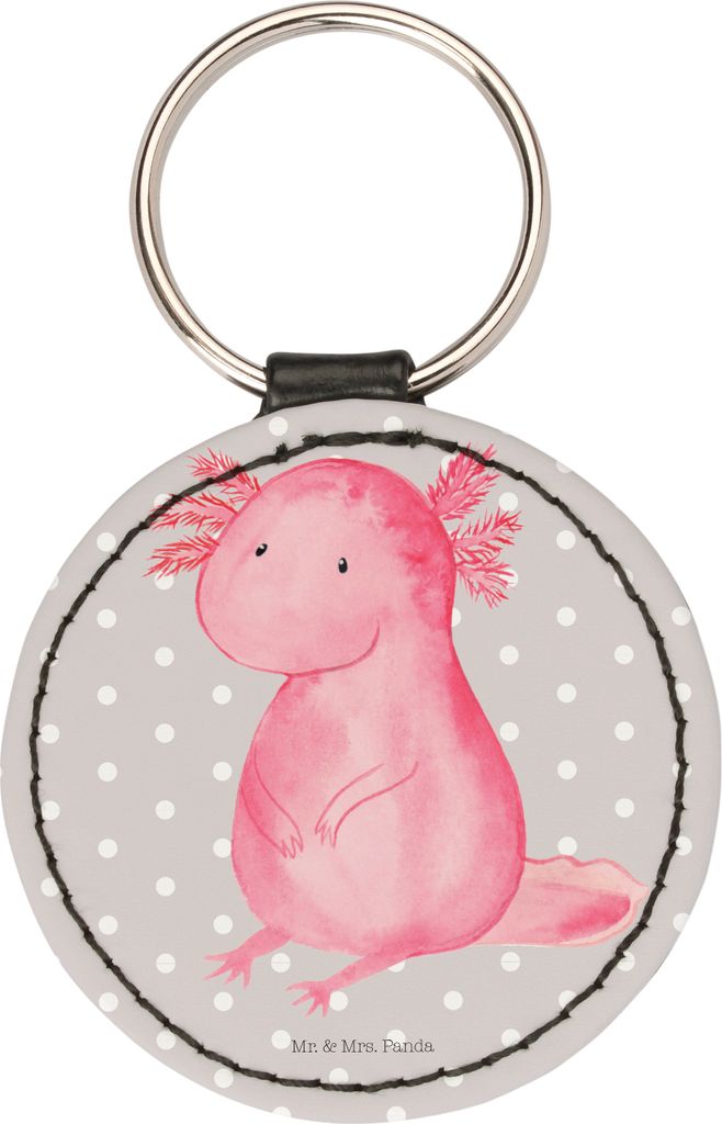 Mr. & Mrs. Panda Anhänger Axolotl Niedlich - Grau Pastell - Produktbild 