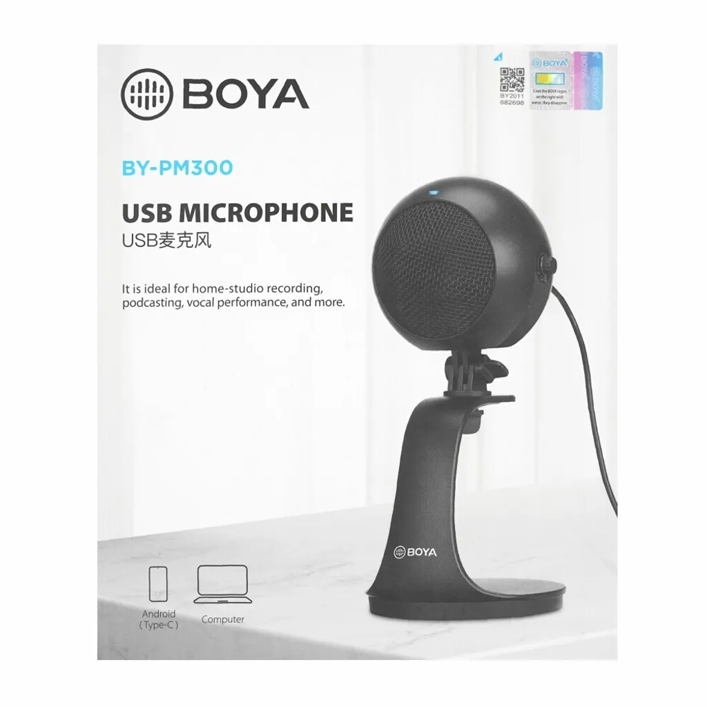 Microphone Studio USB avec réduction de bruit Boya BY-PM300 ajustable - 10