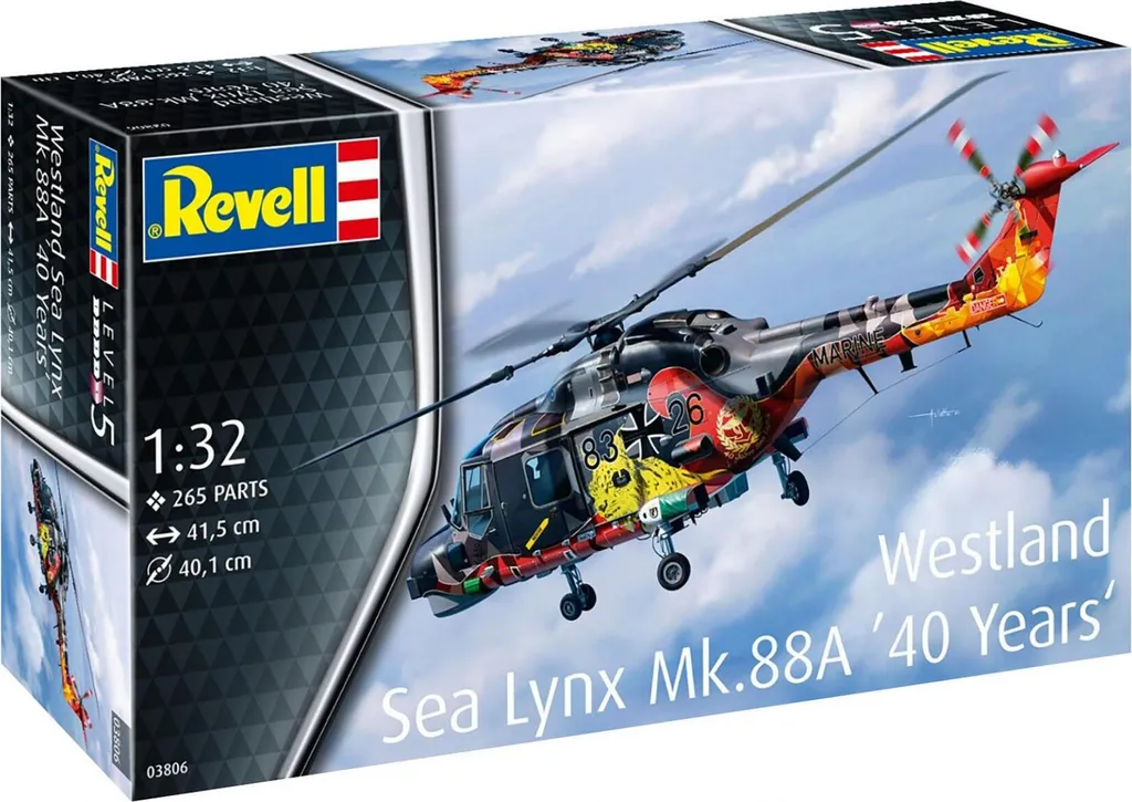 Modèle Réduit Sea Lynx Mk.88A Revell 1:32 Idéal pour Diorama et Exposition