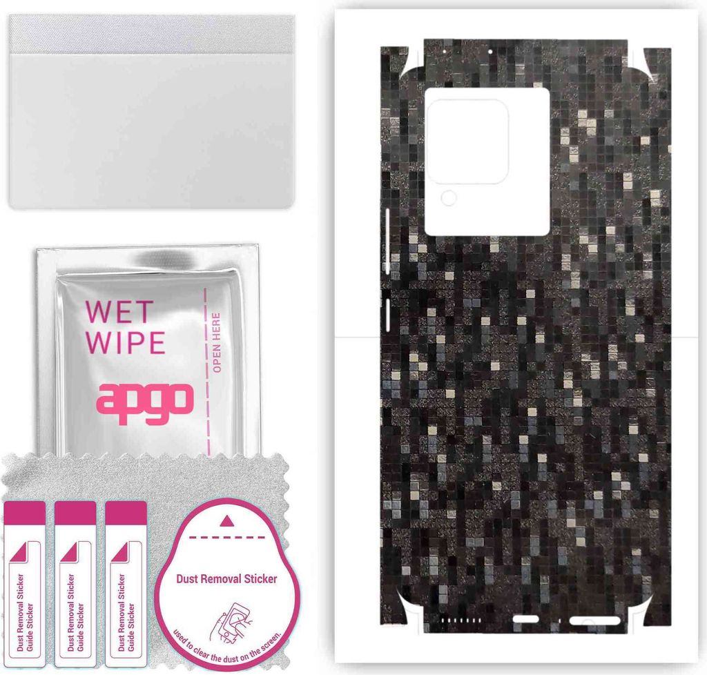 apgo Rückseite + Seiten Schutzfolie, Skin, kompatibel mit Vivo iQOO Neo6, Hinten Displayschutzfolie aus Vinylfolie, kratzfest, einfache Montage - ...