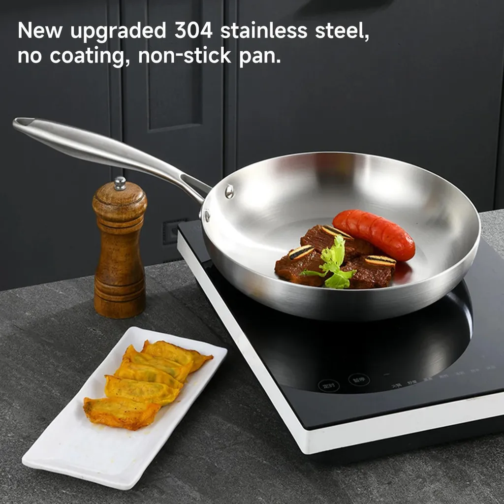 Castey Trimetal induzione casseruola Bassa con Coperchio e Manico Laterale in Silicone, 24 cm, in Acciaio Inox, Argento, 20 x 24 x 8 cm