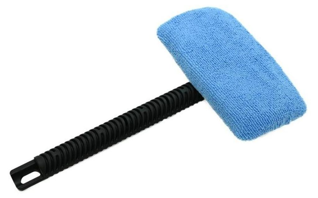 Compass Accessories Scheibenabzieher Scheibenreiniger Fensterwischer mit Kugelgelenk Mikrofaser 10371