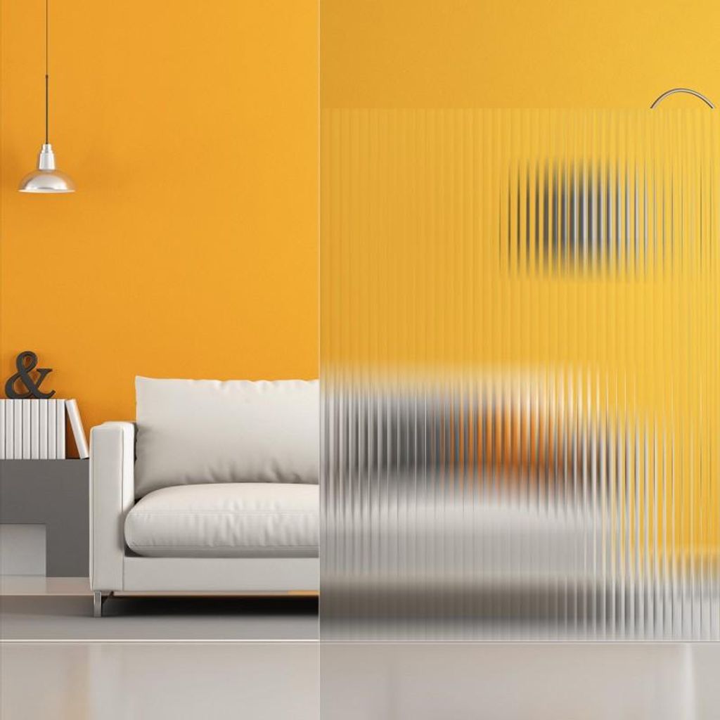 DIMEXACT - DIMEXACT Dekorative Fensterfolie für geriffelten Glaseffekt in einer Rolle von 75 cm x 2,5 Meter(n) -75 cm x 2.5 m - en Rouleau