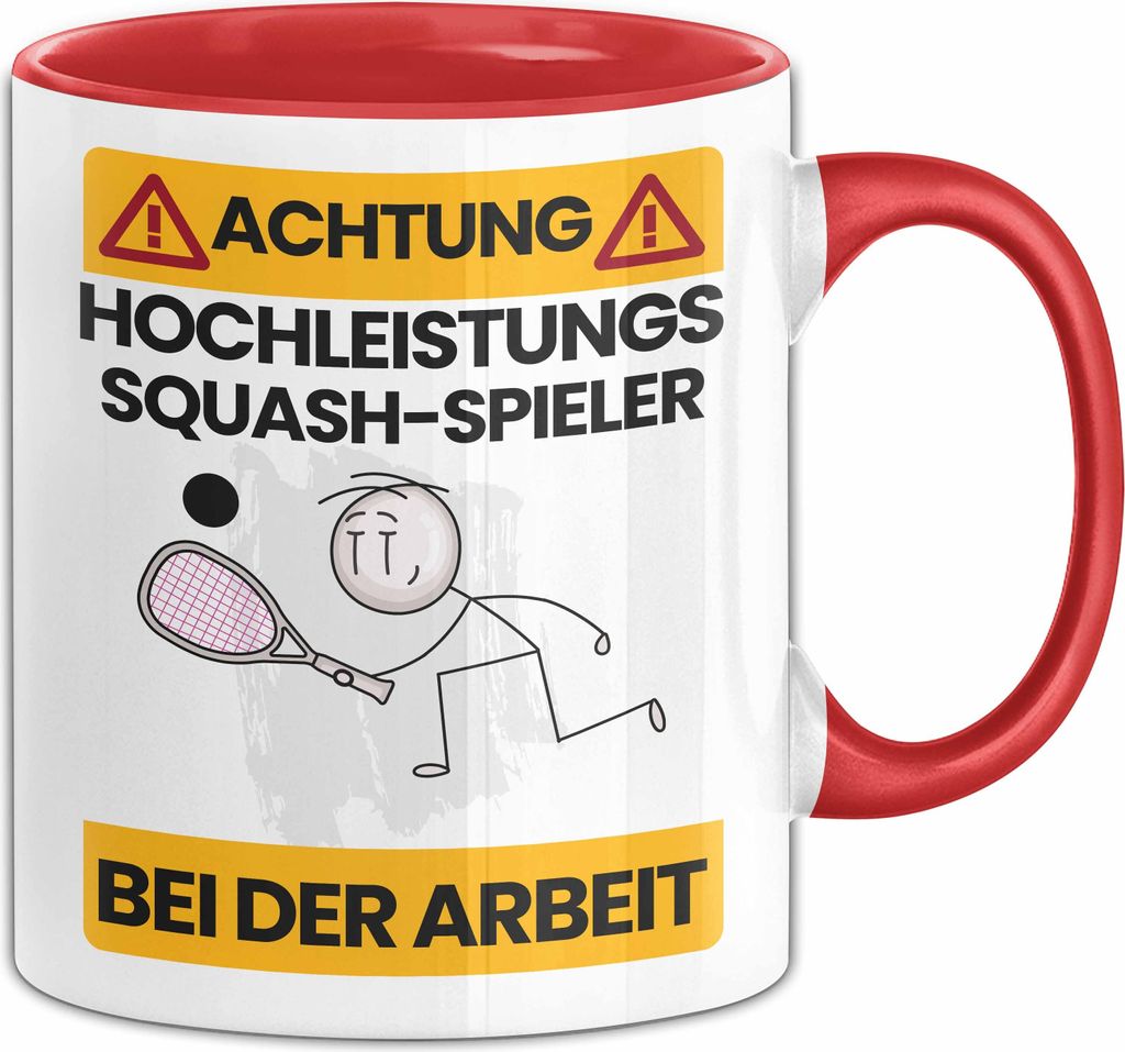 Squash-Spieler Tasse Geschenk Lustiger Spruch Geschenkidee Produktbild 