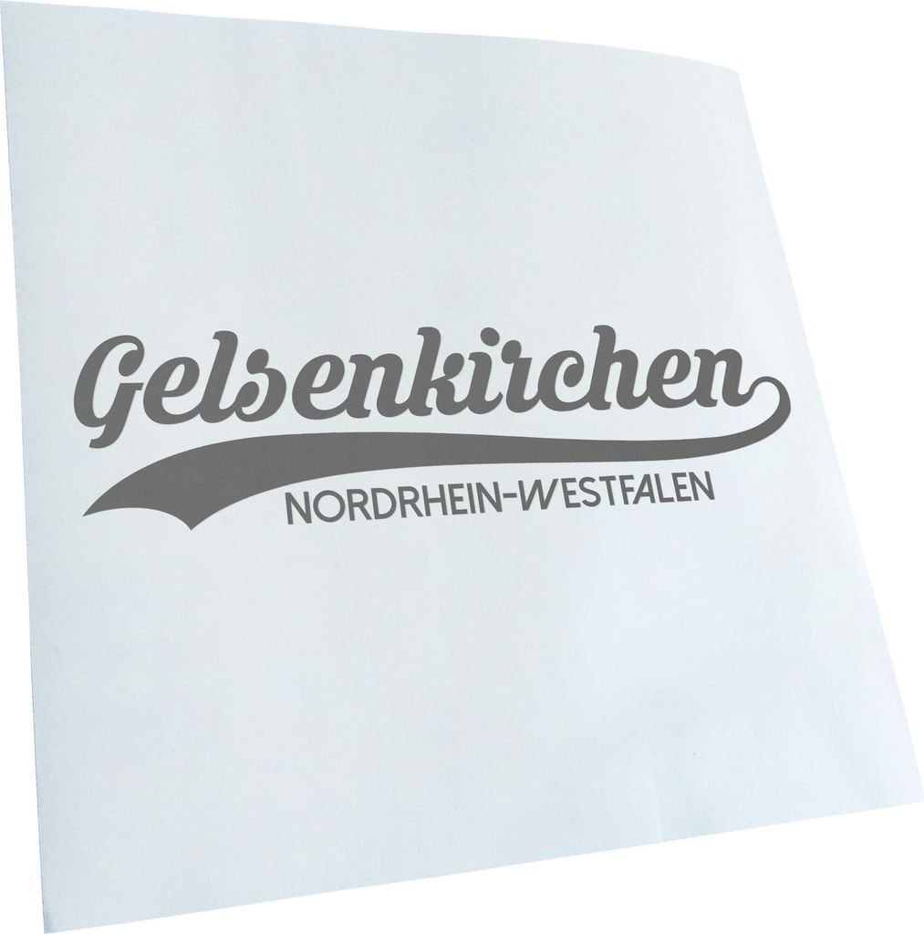 Kiwistar - Autoaufkleber - Gelsenkirchen Nordrhein-Westfalen - Grau - 60x15cm - Aufkleber für Auto, Laptop, Fahrrad, LKW, Motorrad mehrfarbig JDM ...