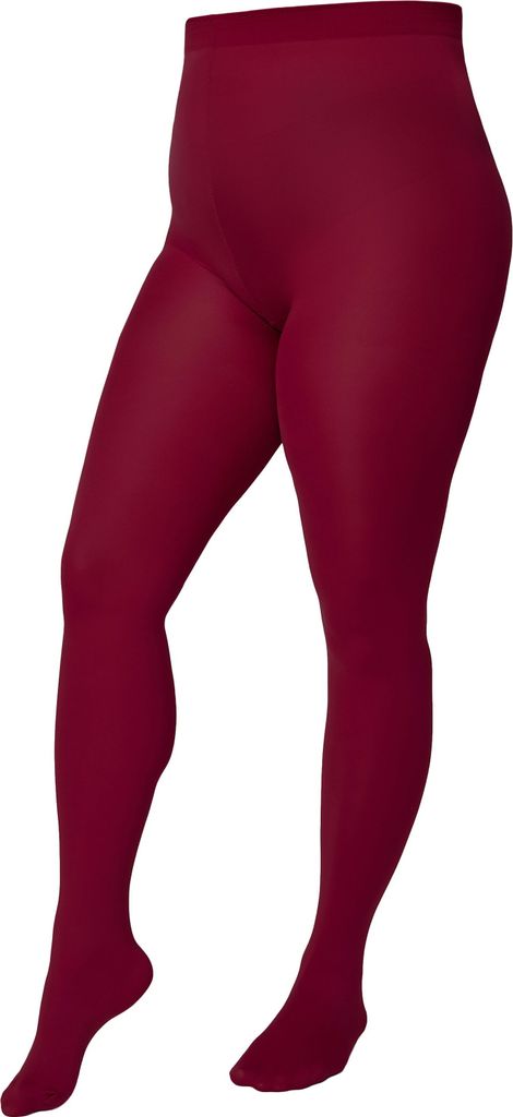 Merry Style Damen mikrofaser Strumpfhose plus size MS 162 60 DEN (Weinrot, XL) .
