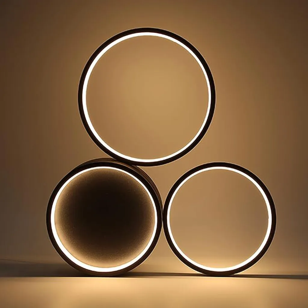 Plafonnier LED Blanc Chaud 3000K à Intensité Variable avec Télécommande - 2