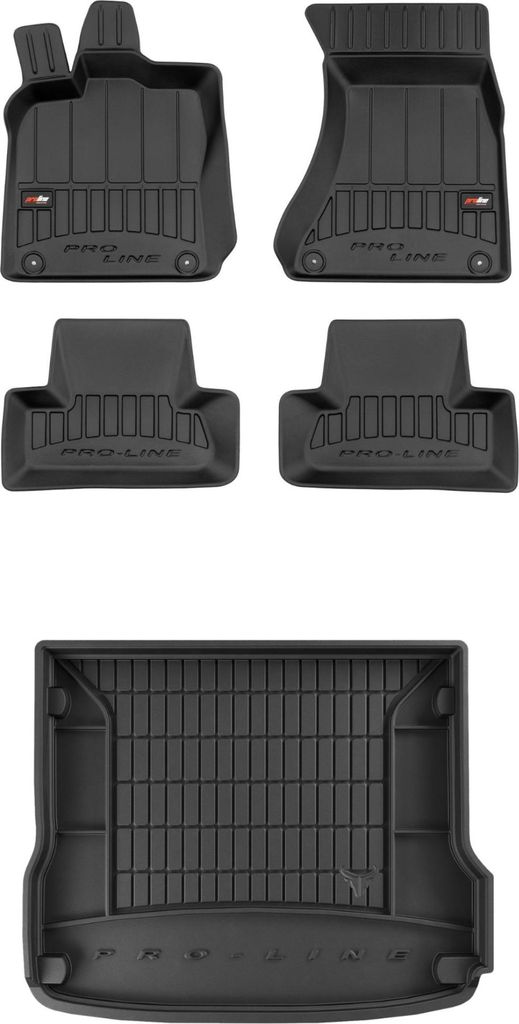 FROGUM Gummimatten Auto Fußmatten + Kofferraummatte für Audi Q5 I 2008-2016
