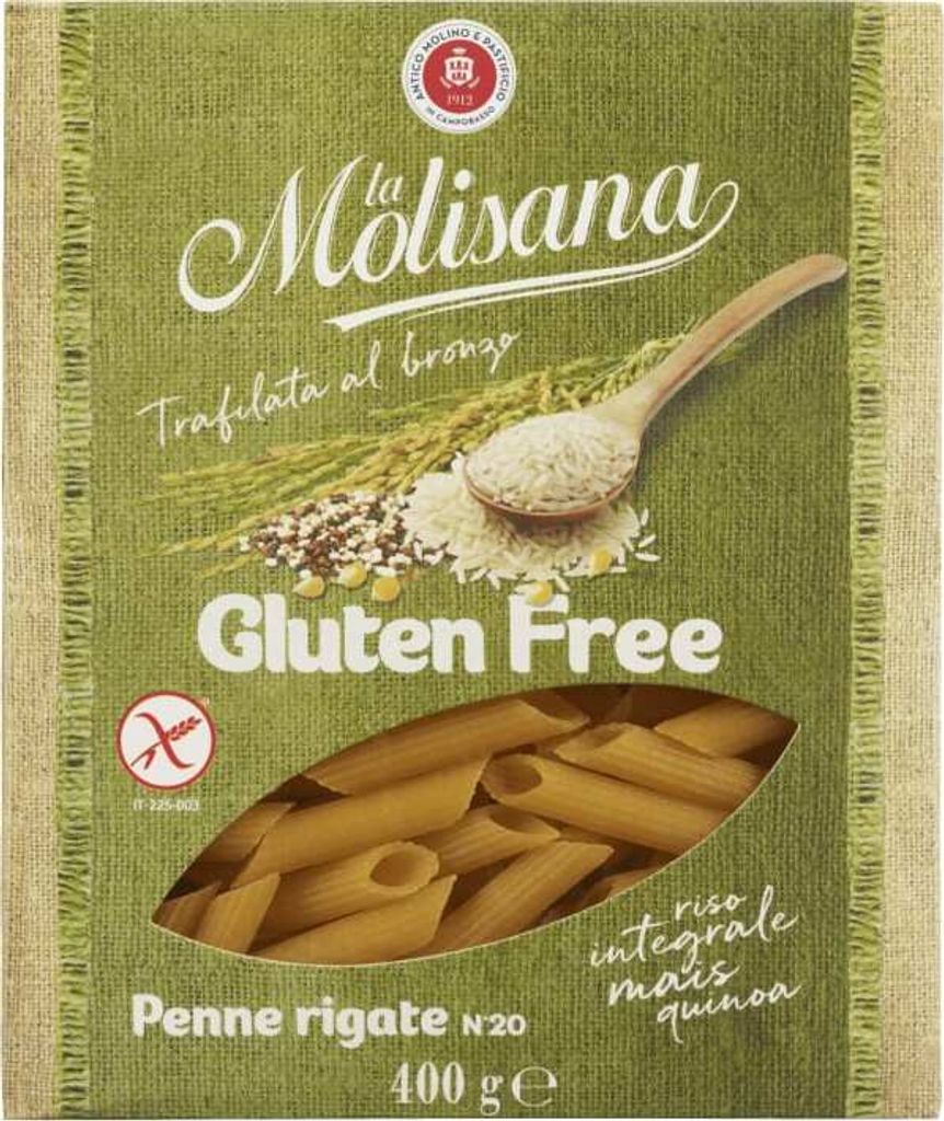 Glutenfreie Penne Rigate Nudeln Nr. 20 400g - la Molisana Produktbild 