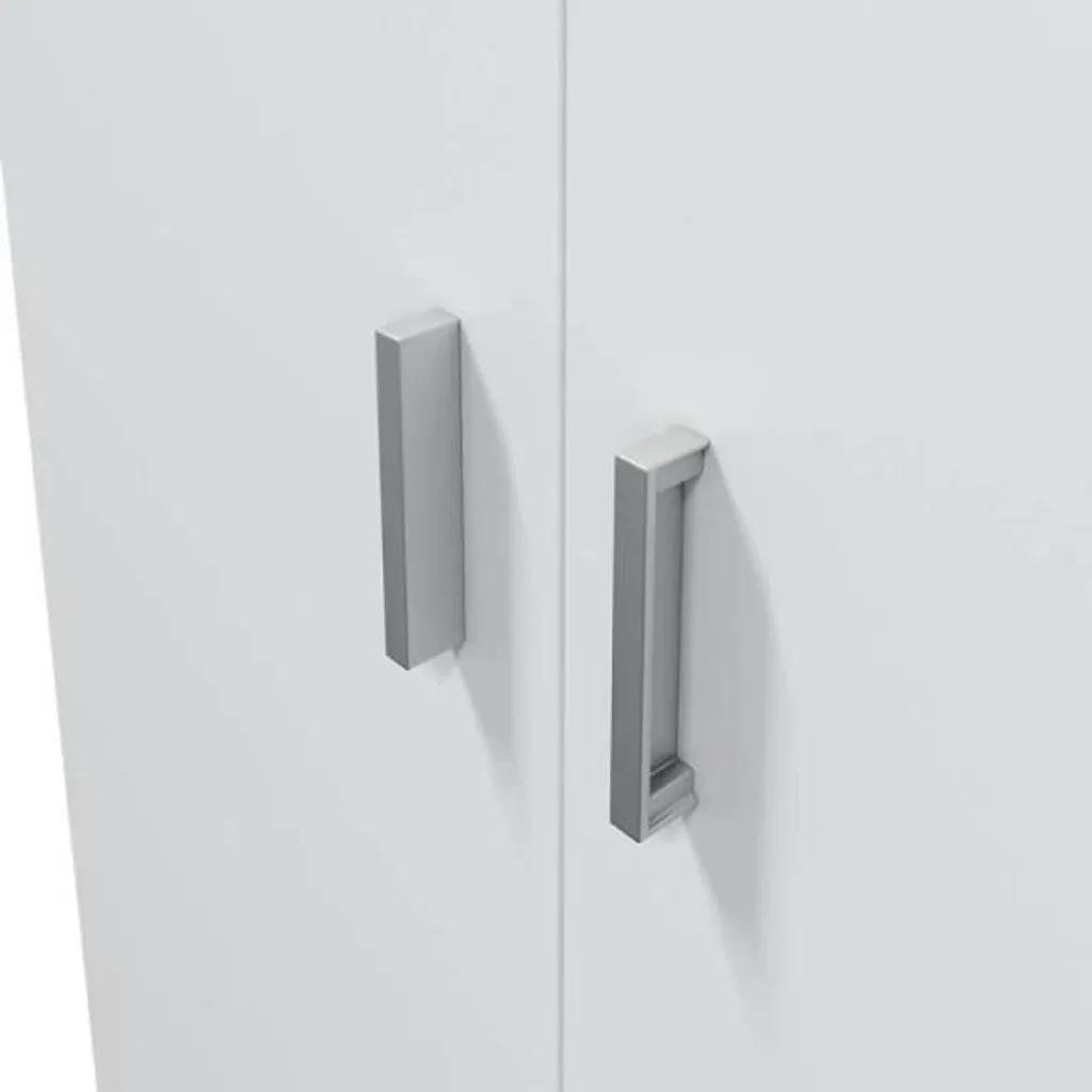 Armoire blanche 2 portes - Finis les chaussures en désordre - BASIC 75cm - 11