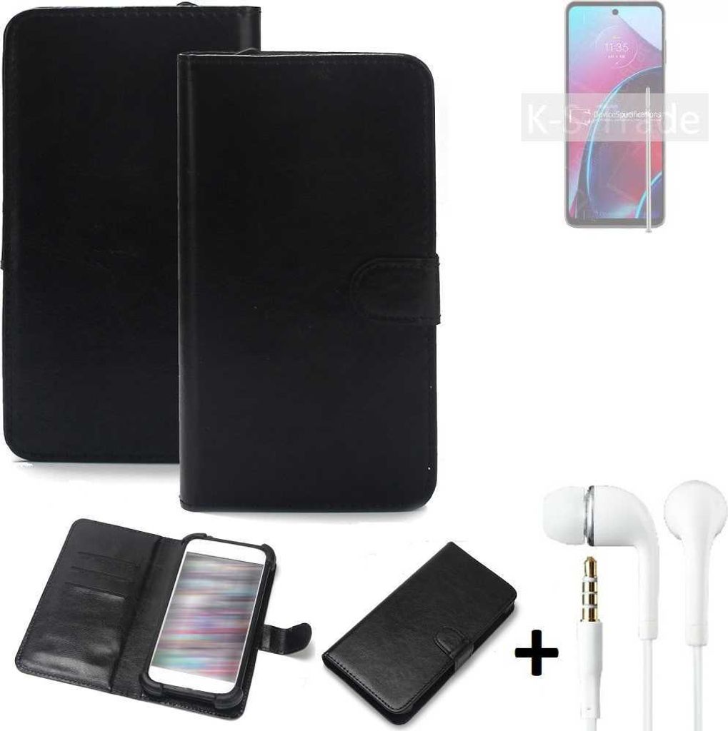 K-S-Trade Wallet Case Handyhülle kompatibel mit Motorola Moto G Stylus (2022) Schutzhülle Flip cover Flipstyle Tasche Hülle Flipcover Slim Bumper