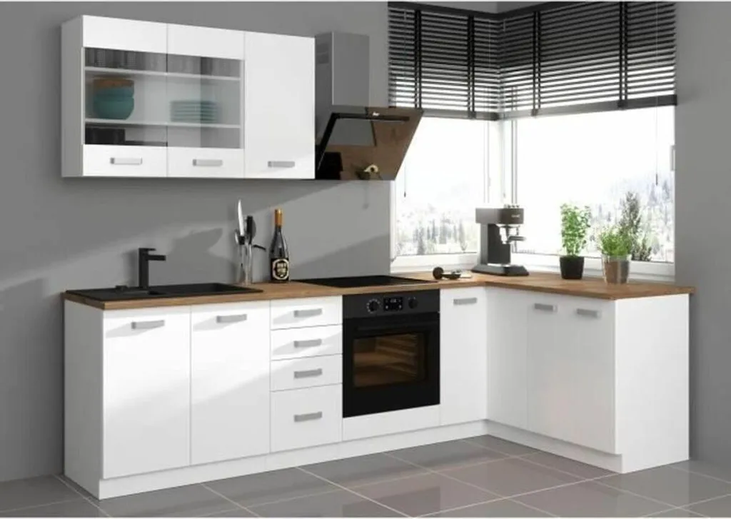 Rangement bureau ATLAS blanc 2 portes - Solution gain de place - 5