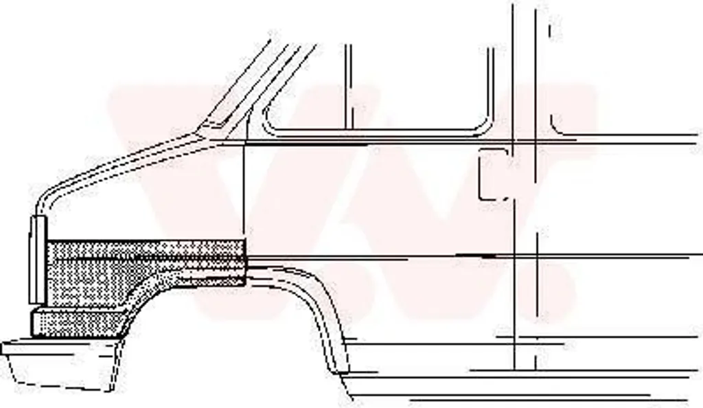 Aile VAN WEZEL 1745159 en acier traité pour FIAT DUCATO Panorama 290