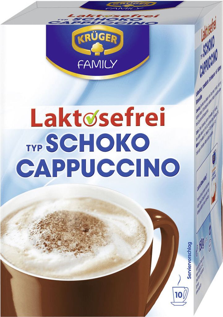 KRÜGER Cappuccino Czekolada zawiera kofeinę Bez laktozy Zdjęcie produktu 